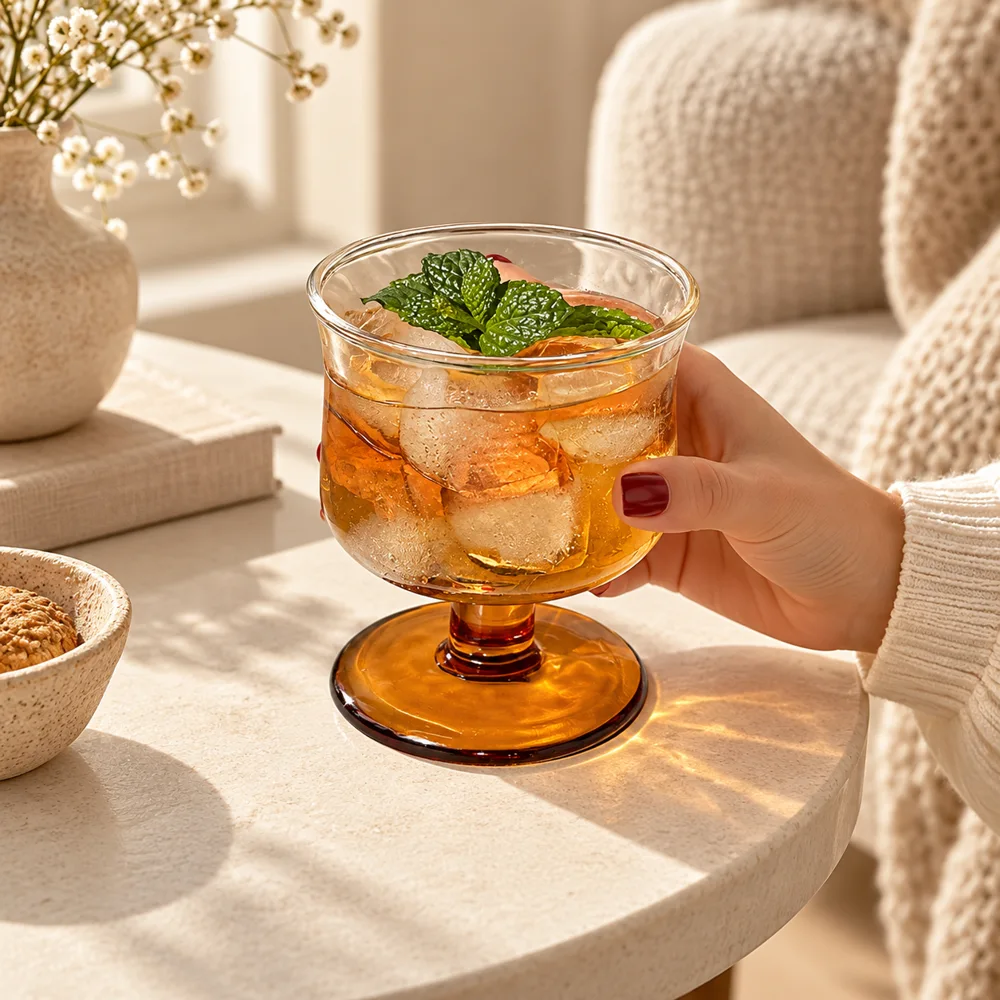 Vintage Wide-Mouth Glass