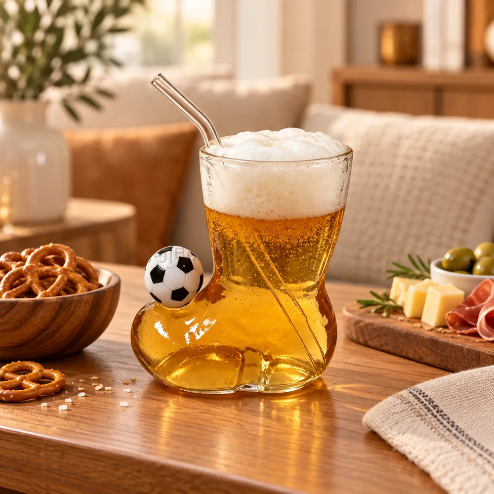 Boot-Shaped Drink Glass