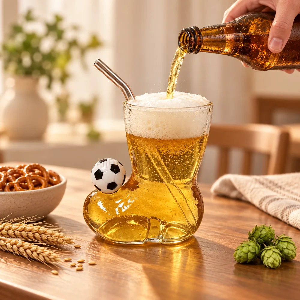 Boot-Shaped Drink Glass — Form and function