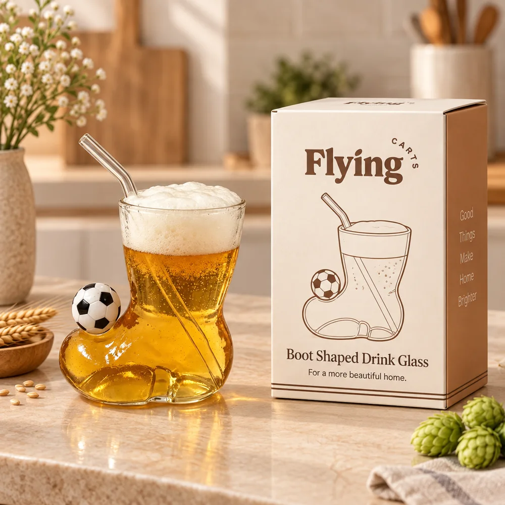 Boot-Shaped Drink Glass styled view
