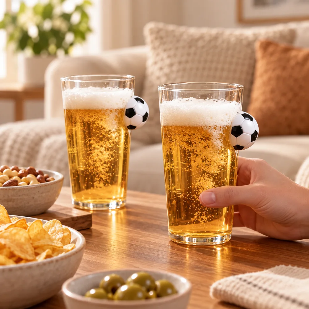 Football Drink Glass