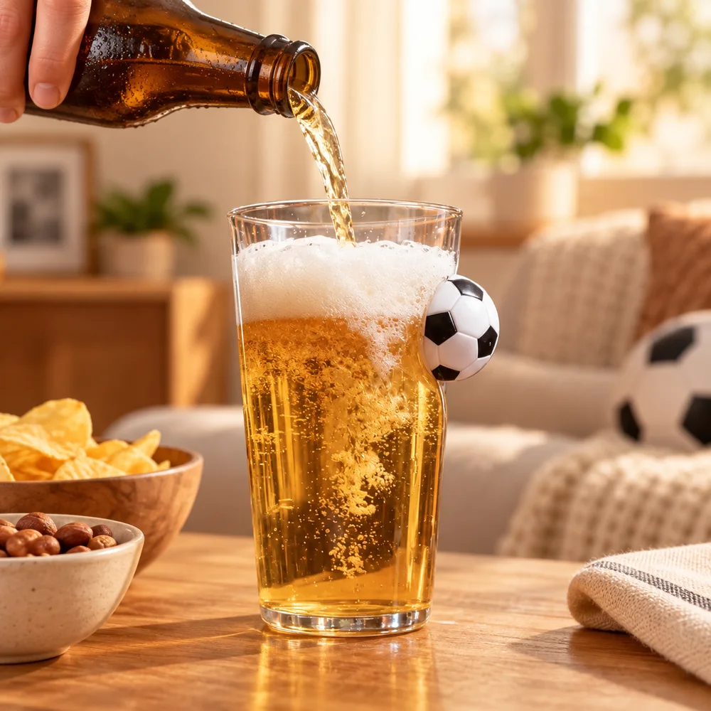Football Drink Glass — Ready for your space