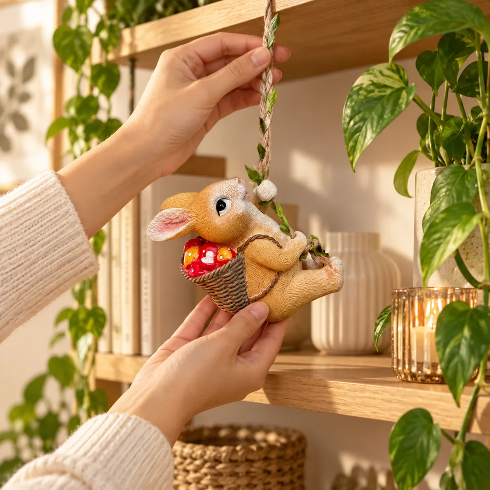 Climbing Rabbit Ornament — Everyday setup