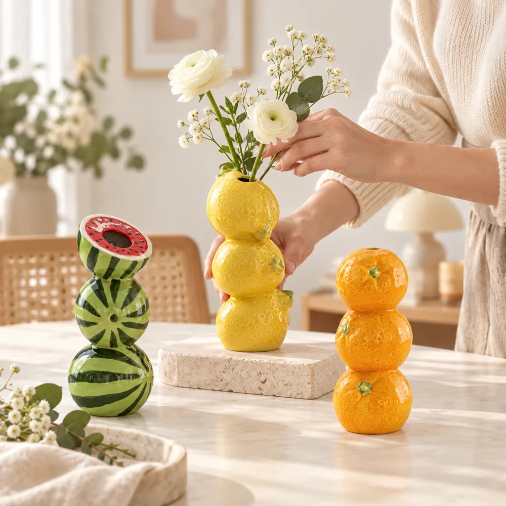 Creative Fruit Stack Vase