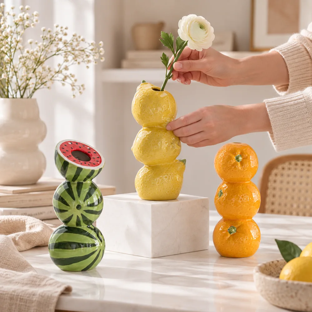 Creative Fruit Stack Vase — Everyday setup