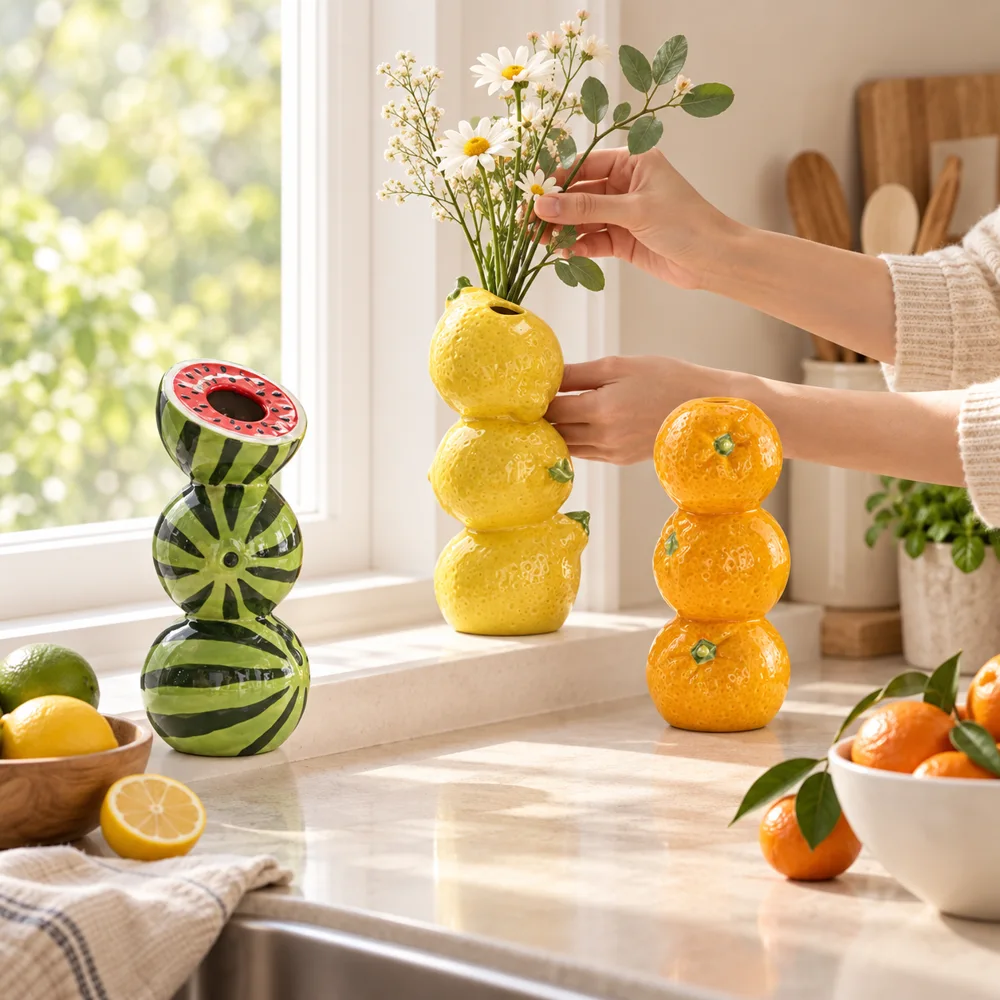 Creative Fruit Stack Vase — Ready for your space