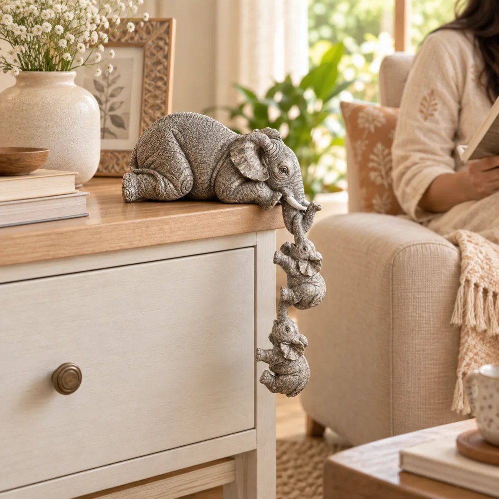 Mother & Baby Elephant Figurine — Ready for your space