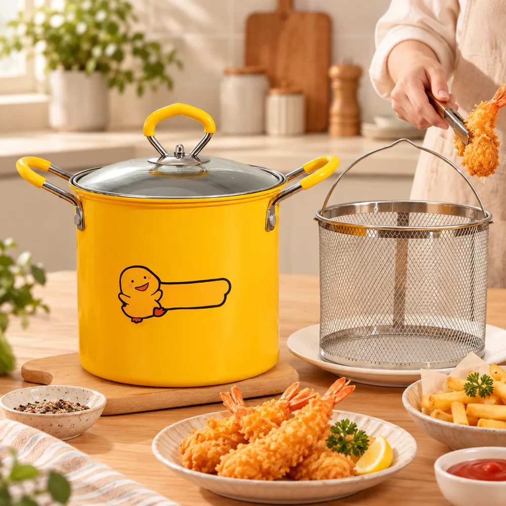 Premium Deep Fryer Pot — Form and function