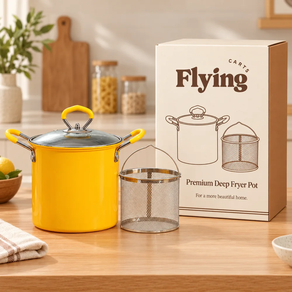 Premium Deep Fryer Pot styled view