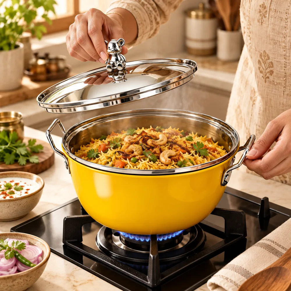 Colorful Bear Cooking Pot — Everyday setup
