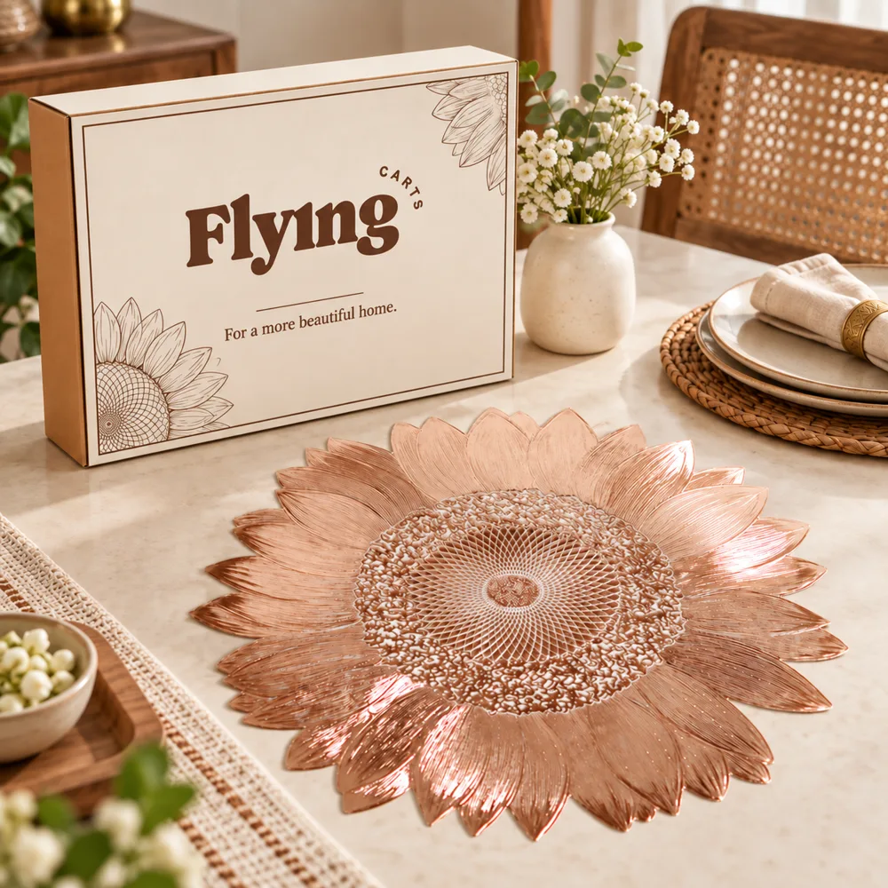 Sunflower Elegant Placemat styled view