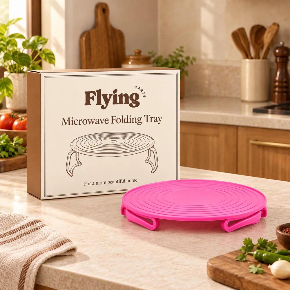 Microwave Folding Tray styled view