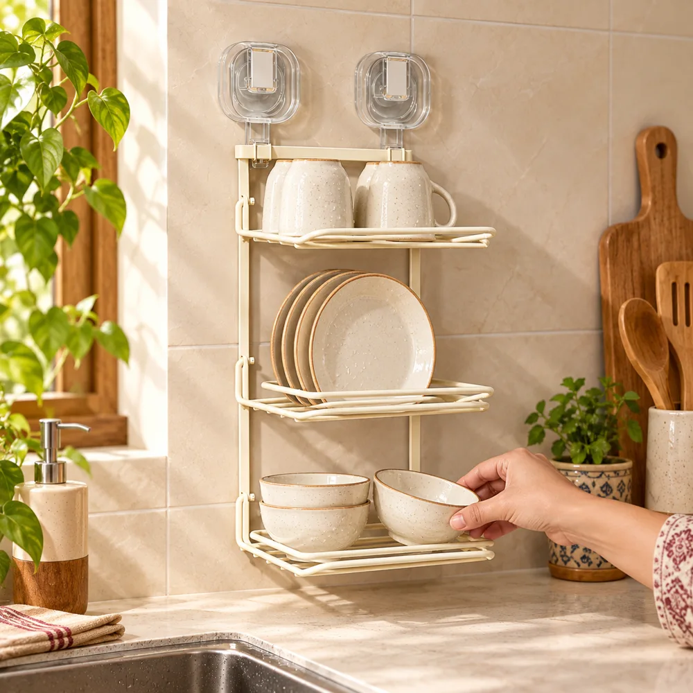 Folding Kitchen Storage Rack — Ready for your space