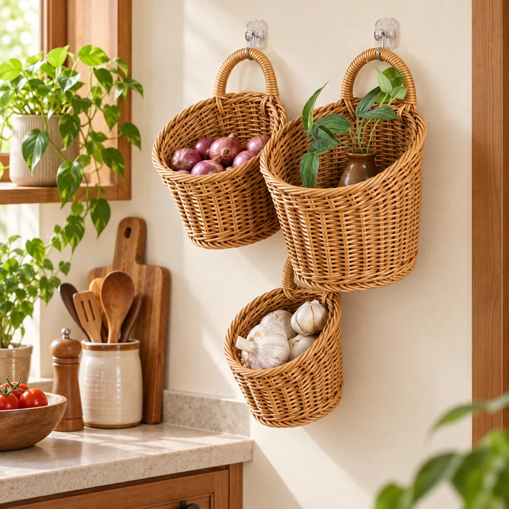 Woven Wall Storage Basket