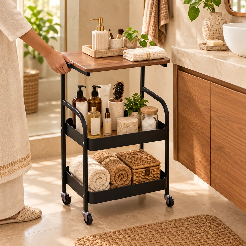 Movable Storage Rack styled view