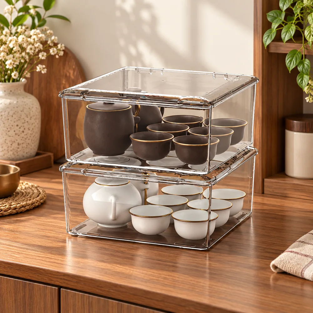 Transparent Desktop Storage Box