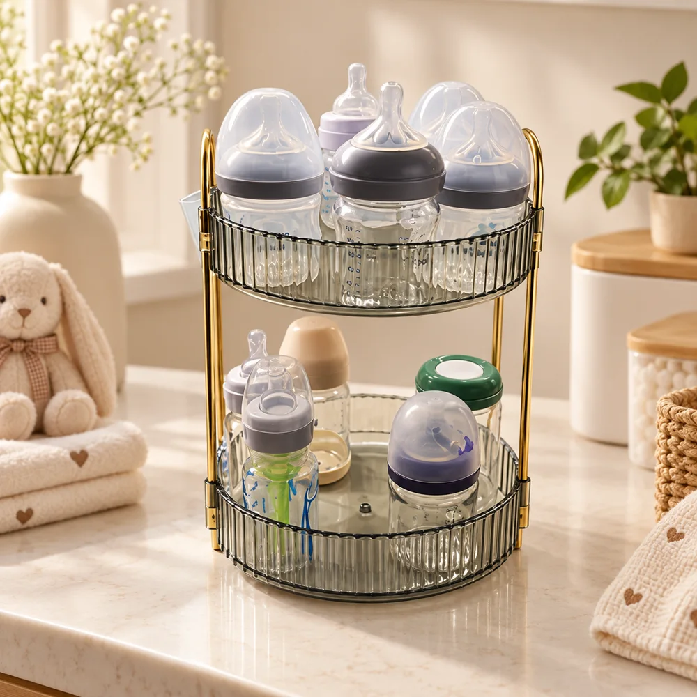 Two-Tier Bottle Organiser (Clear)