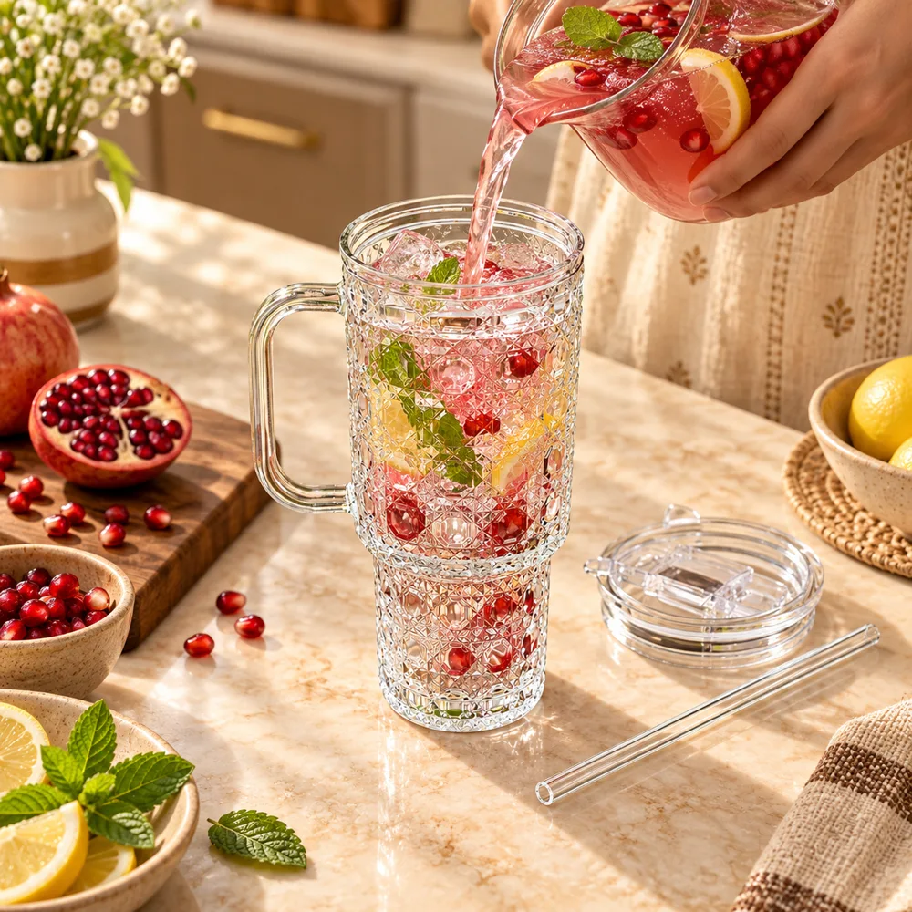 Gemstone 500ml Handle Tumbler (500 ml) — Form and function