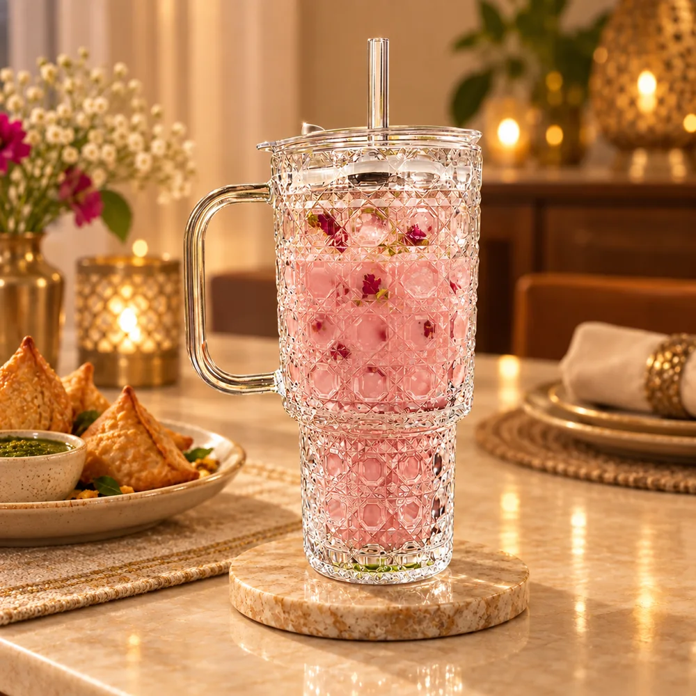Gemstone 500ml Handle Tumbler (500 ml) close view
