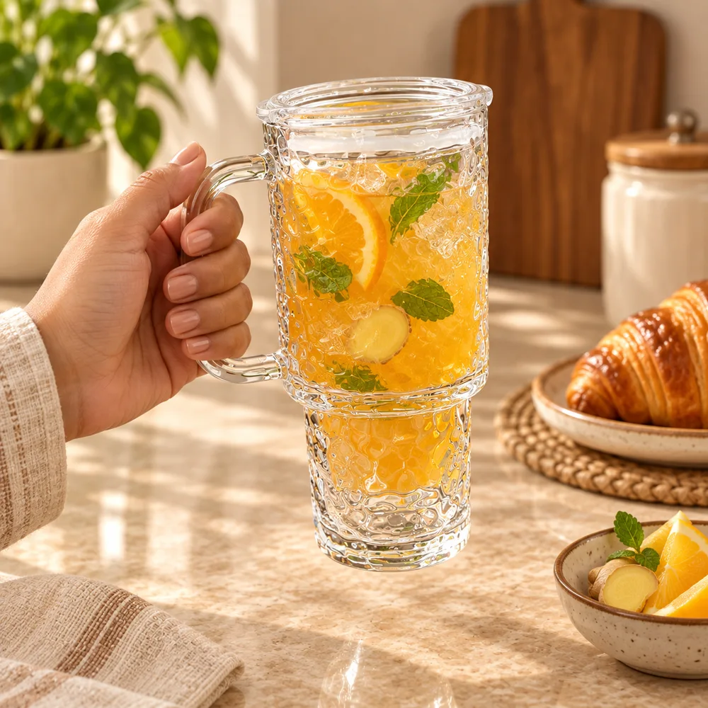 Glacier 500ml Handle Tumbler (500 ml) — Everyday setup