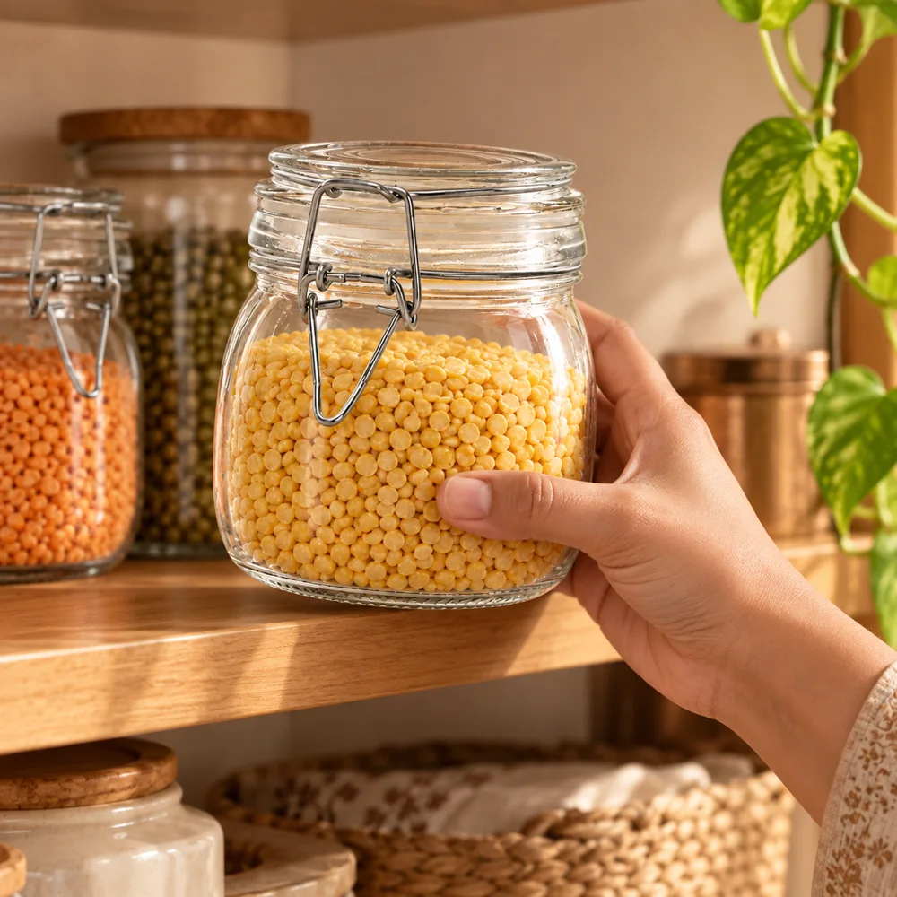 Round Clip-Top Pantry Jars (750 ml) — Everyday setup