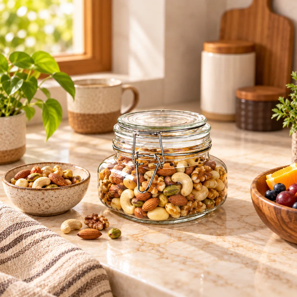 Square Clip-Top Pantry Jars (750 ml) — Ready for your space