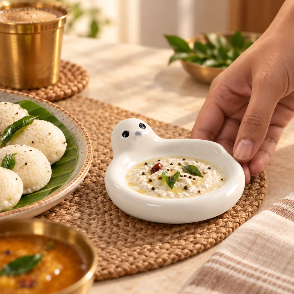 Seal Ceramic Dipping Dish — Form and function