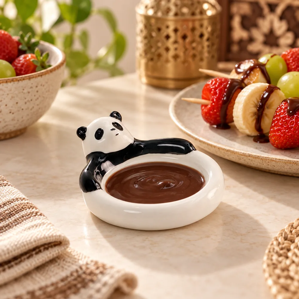 Panda Ceramic Dipping Dish — Ready for your space