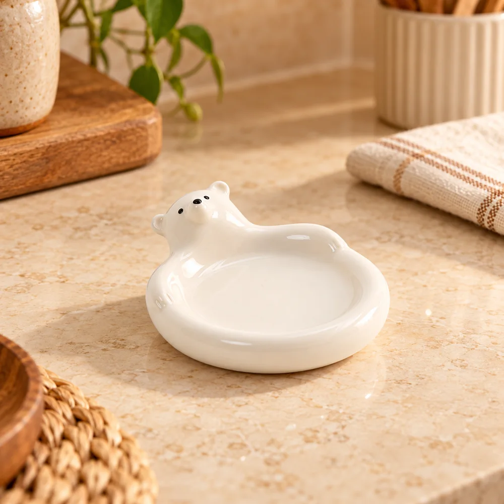 Polar Bear Ceramic Dipping Dish