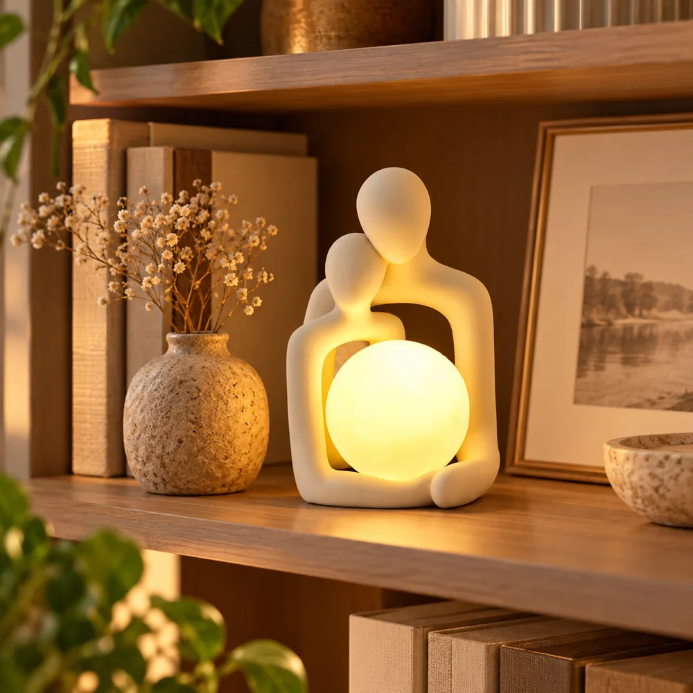 Together Leaning Couple Accent Light (USB Rechargeable) — Form and function