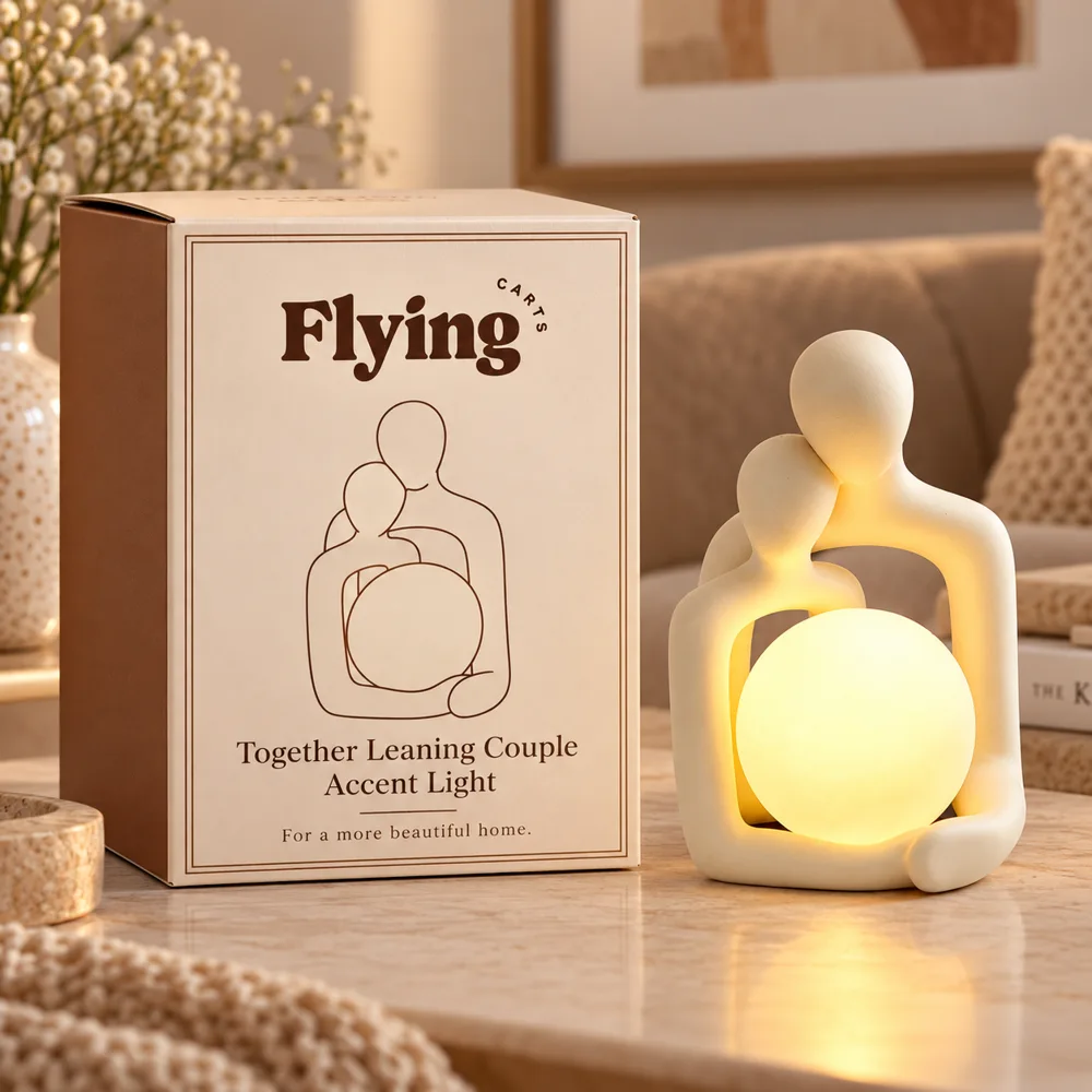 Together Leaning Couple Accent Light (USB Rechargeable) styled view