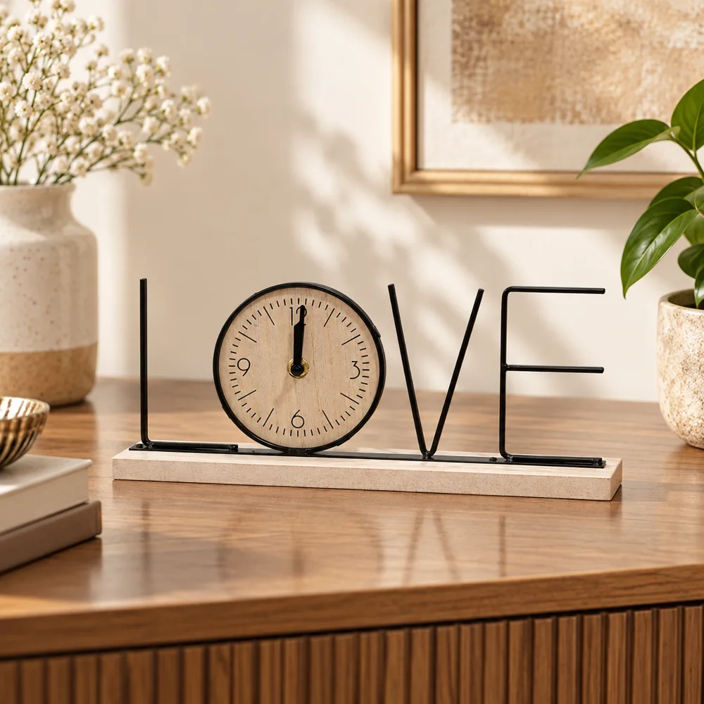 LOVE Letter Table Clock