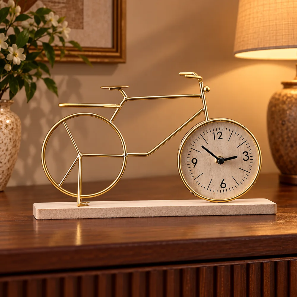 Vintage Bicycle Table Clock — Ready for your space