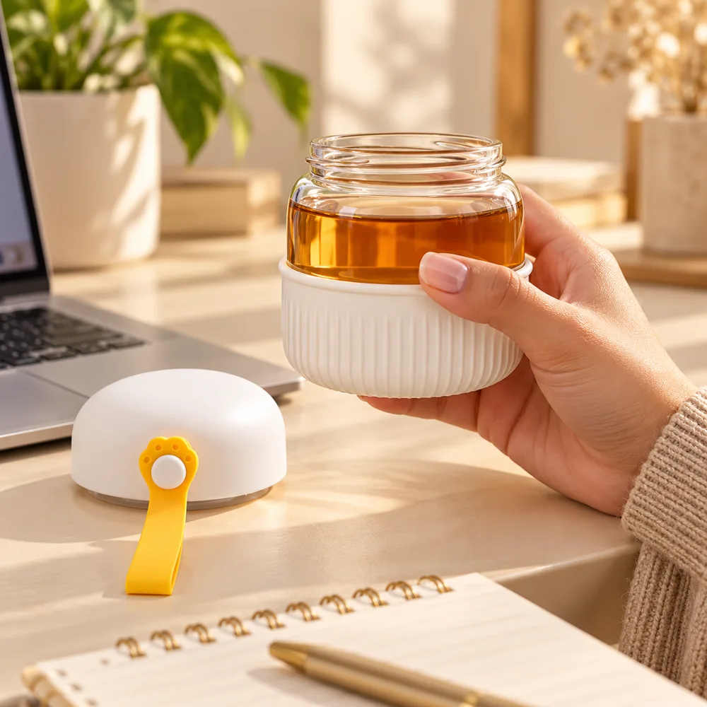 Chubby Portable Glass Cup (300 ml) — Ready for your space
