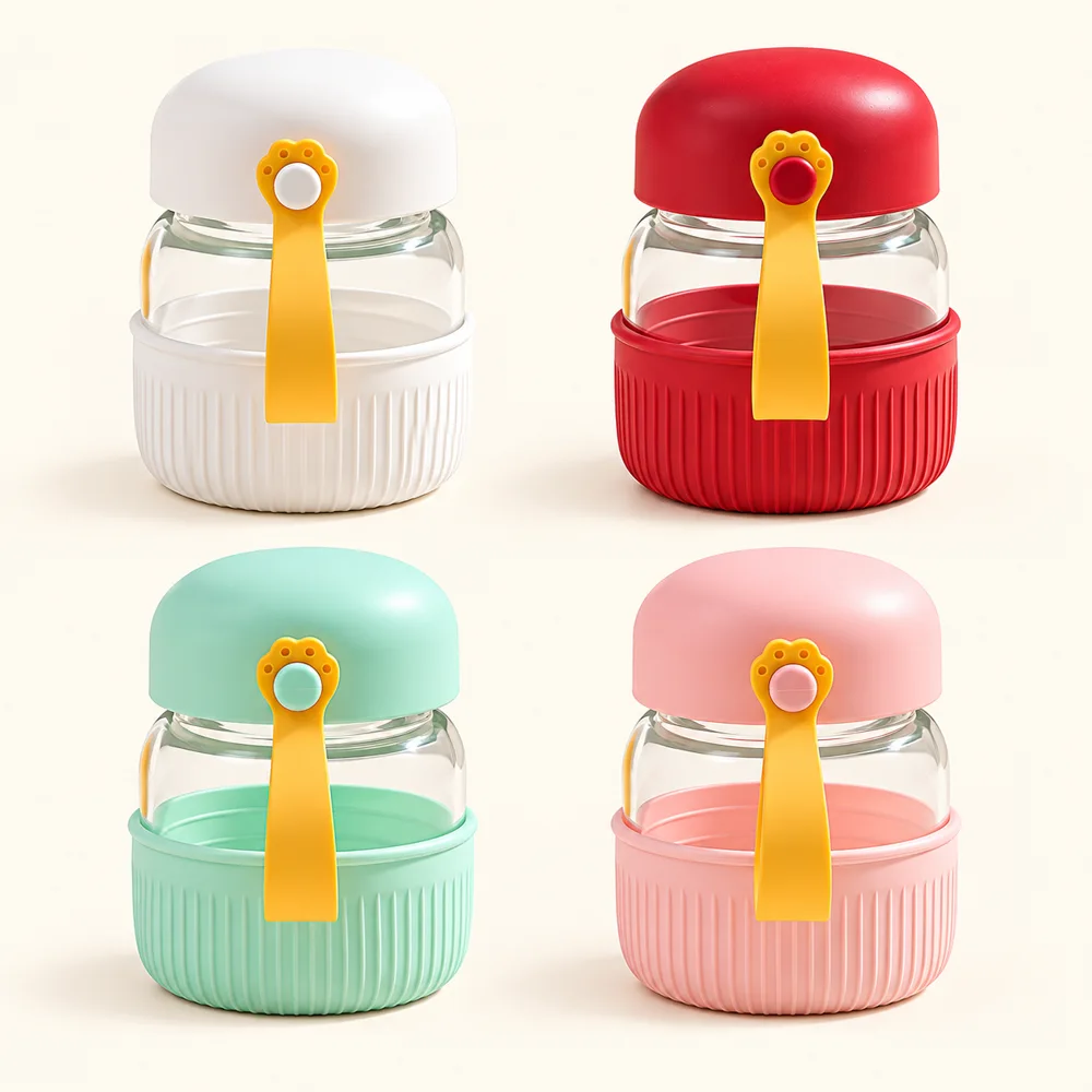 Chubby Portable Glass Cup (300 ml) detail