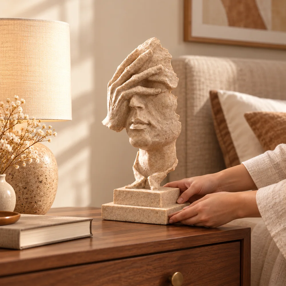 Quietude Sandstone Reflection Sculpture — Form and function