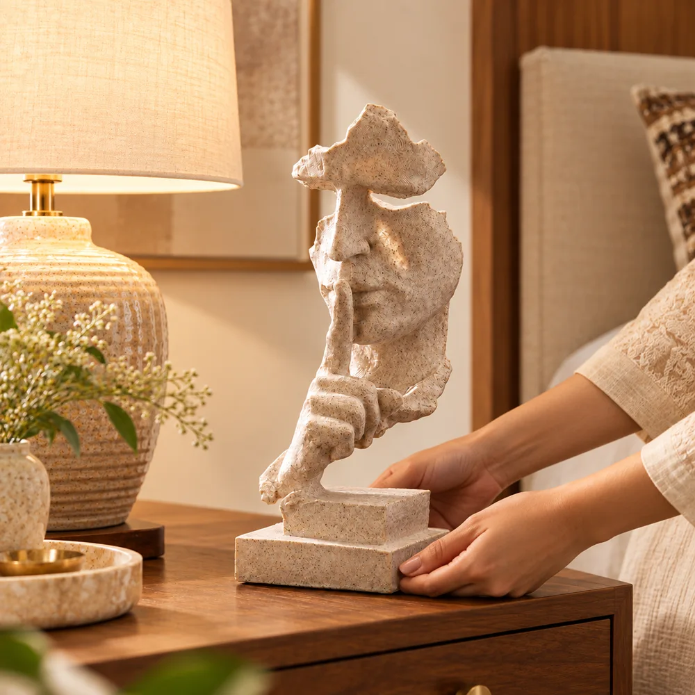 Quietude Sandstone Silence Sculpture — Form and function