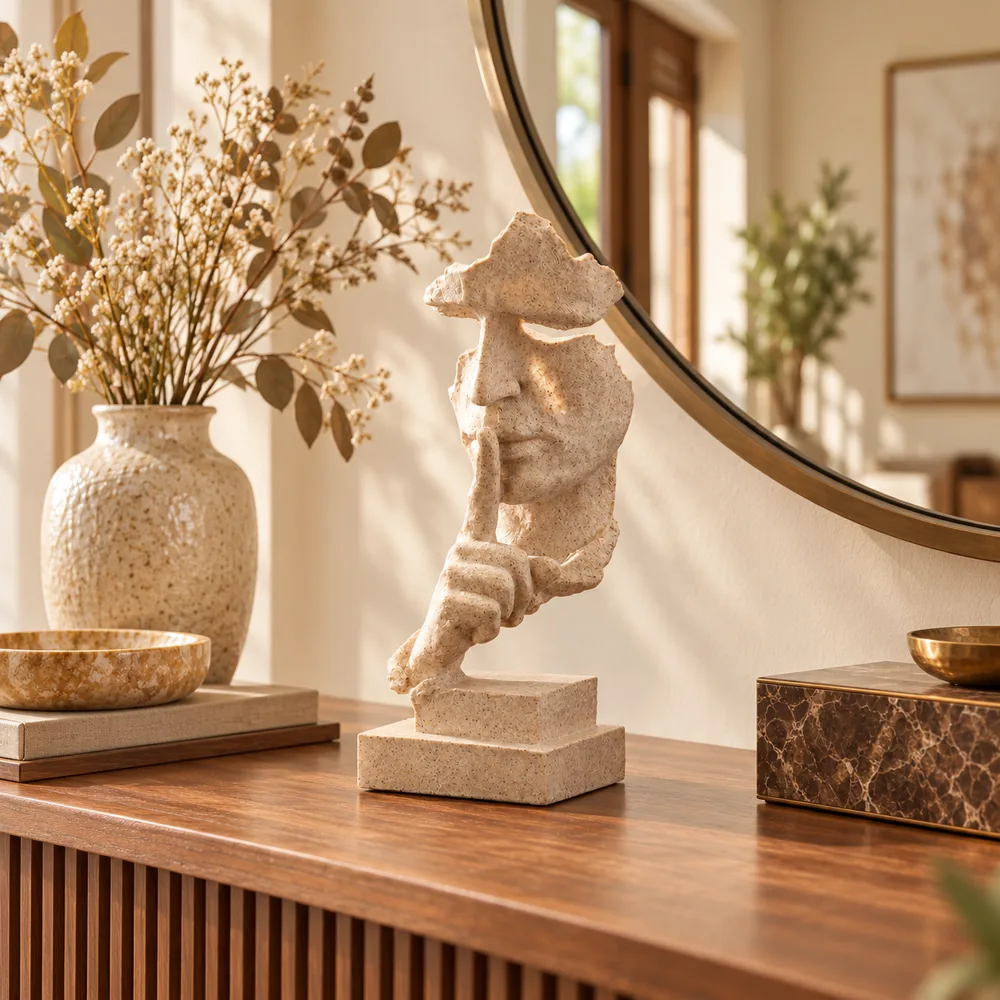 Quietude Sandstone Silence Sculpture — Ready for your space