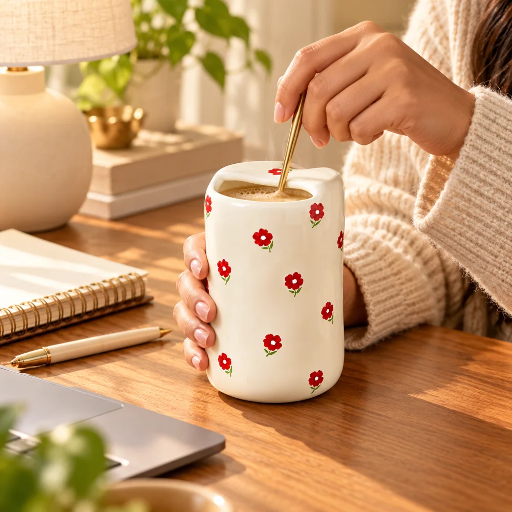 Little Blossom Ceramic Mug (330 ml) — Ready for your space