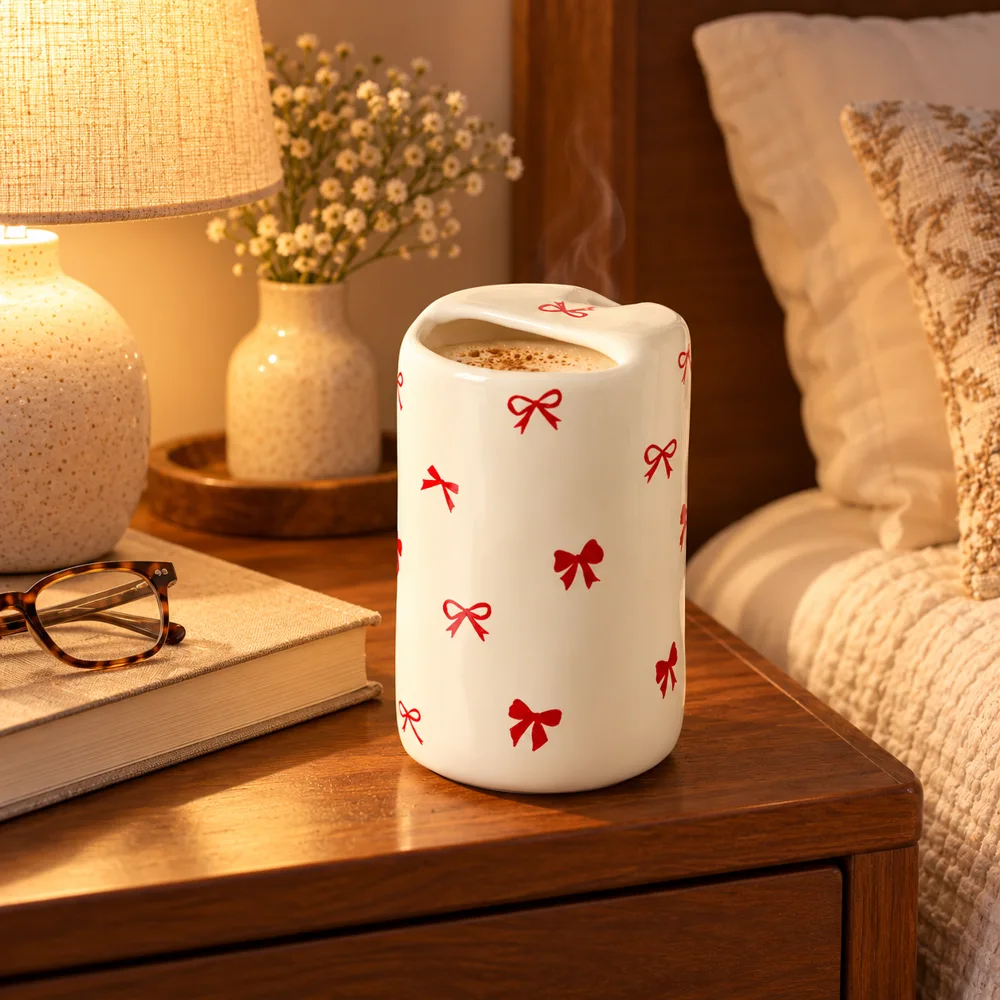 Ribbon Bow Ceramic Mug (330 ml) close view