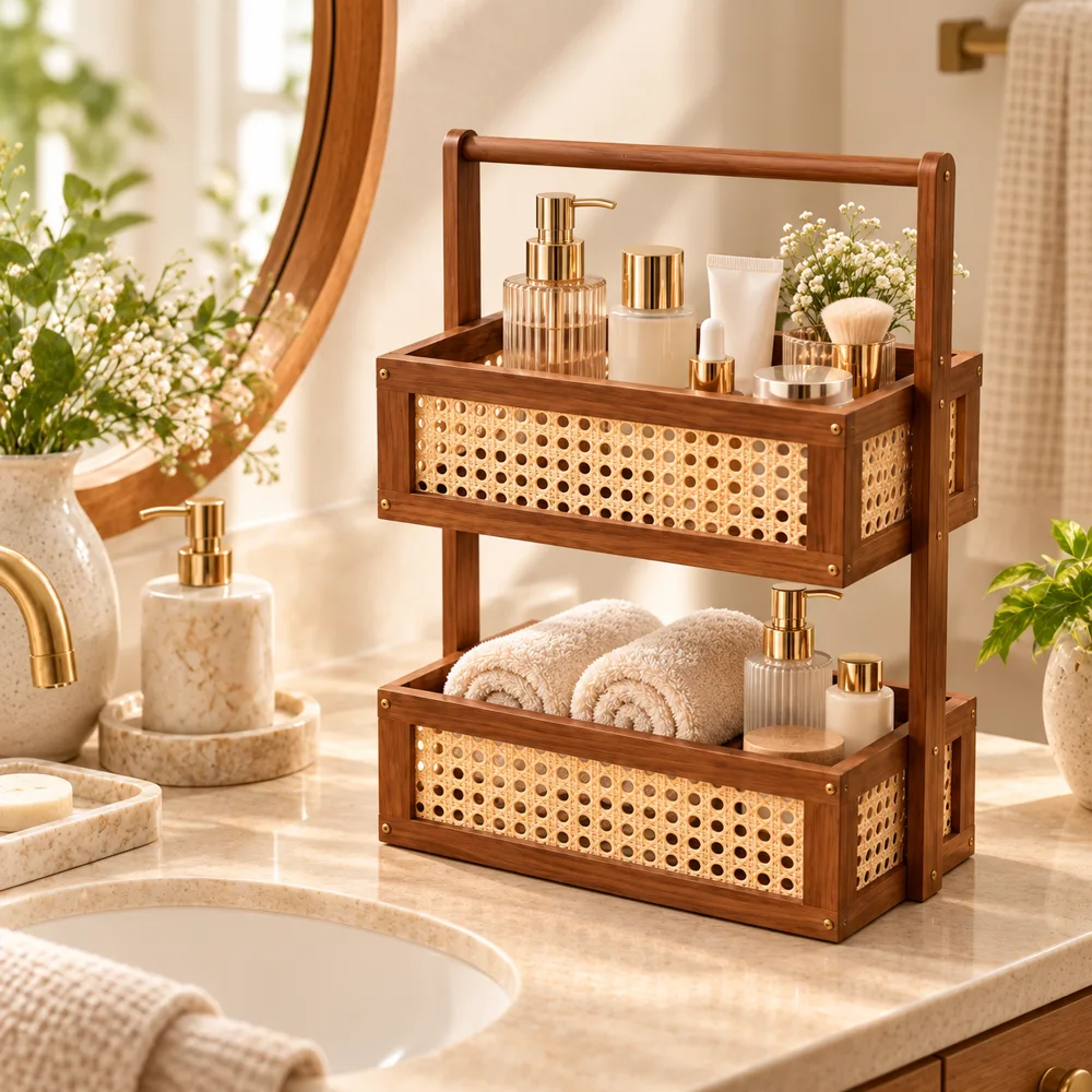Woven Vanity Display Stand — Form and function