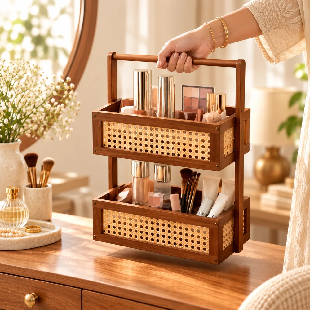 Woven Vanity Display Stand — Ready for your space
