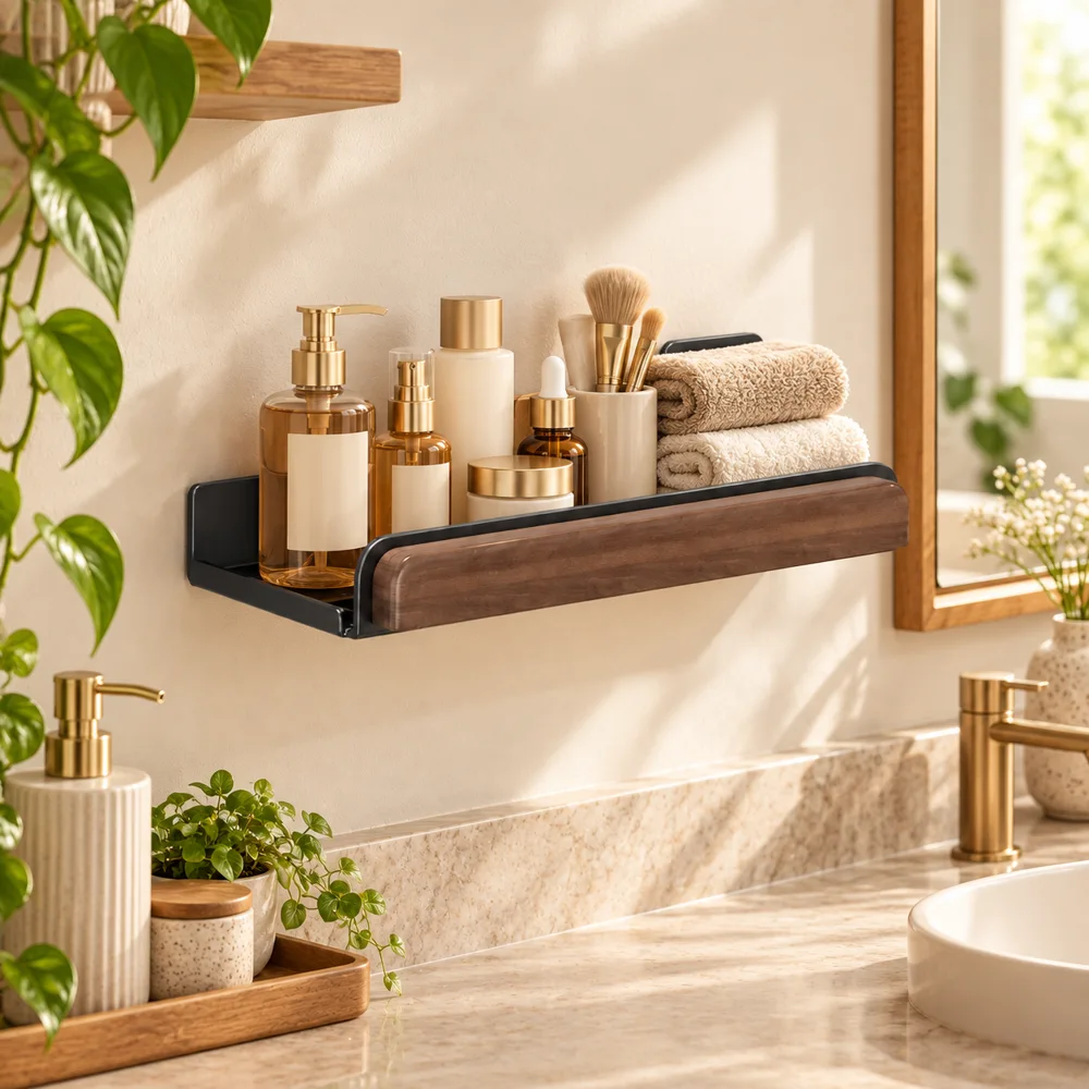 Minimal Wall-Mounted Spice Shelf (40 cm) — Ready for your space