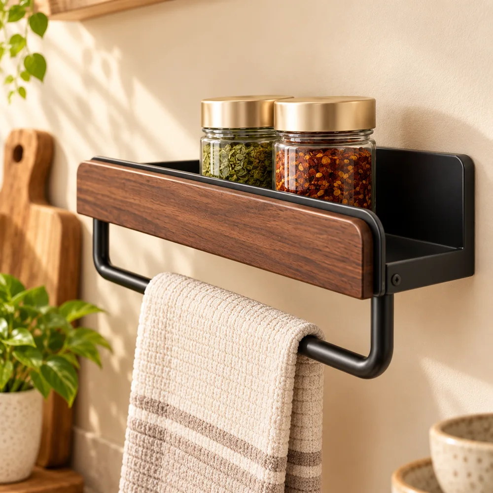 Rail & Shelf Kitchen Organiser (40 cm) close view