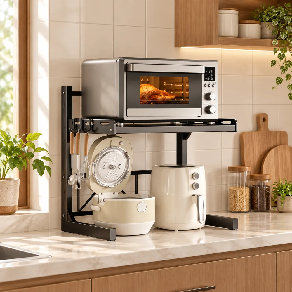 Adjustable Appliance Rack Two-Tier Frame