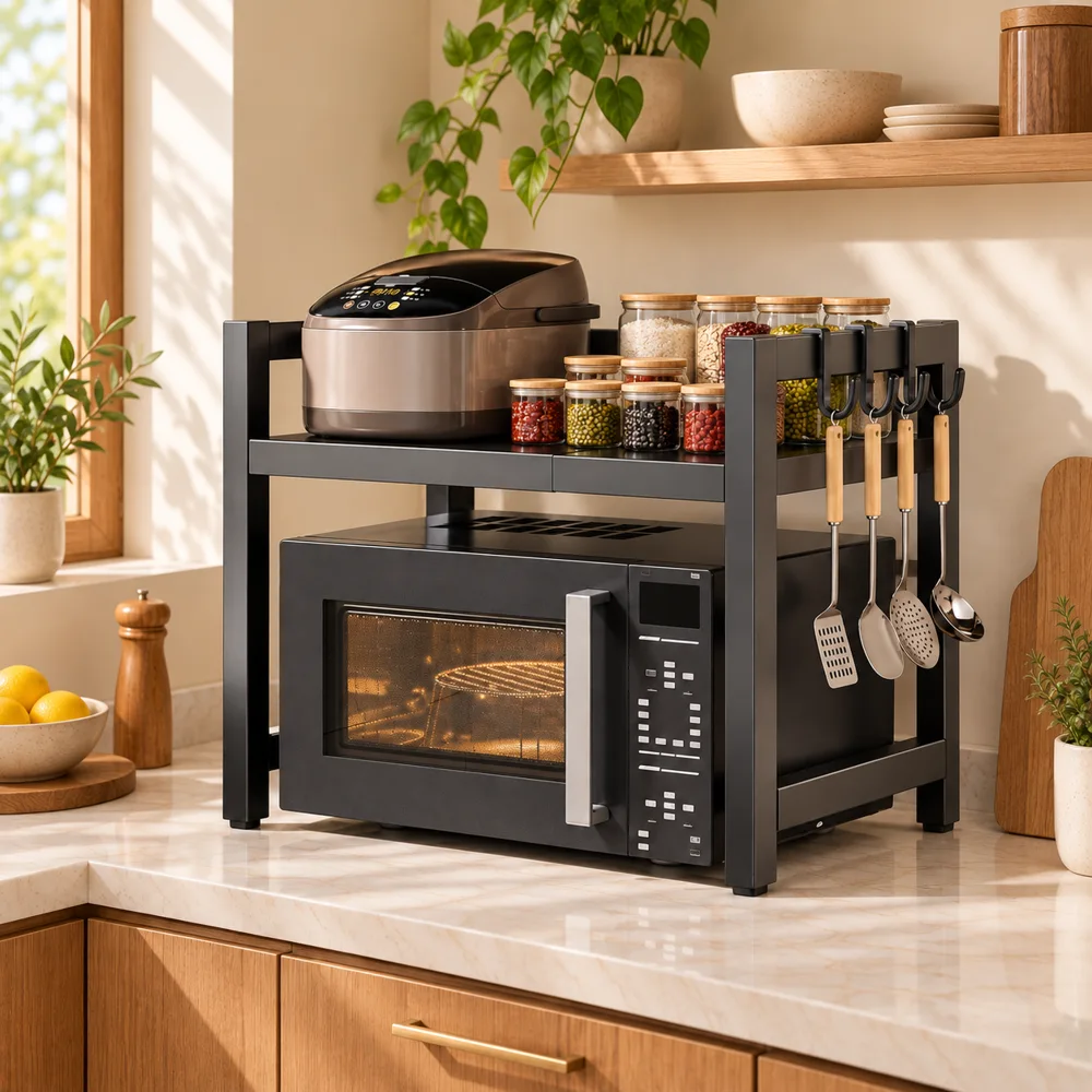 Extendable Appliance Shelf Single Shelf styled view