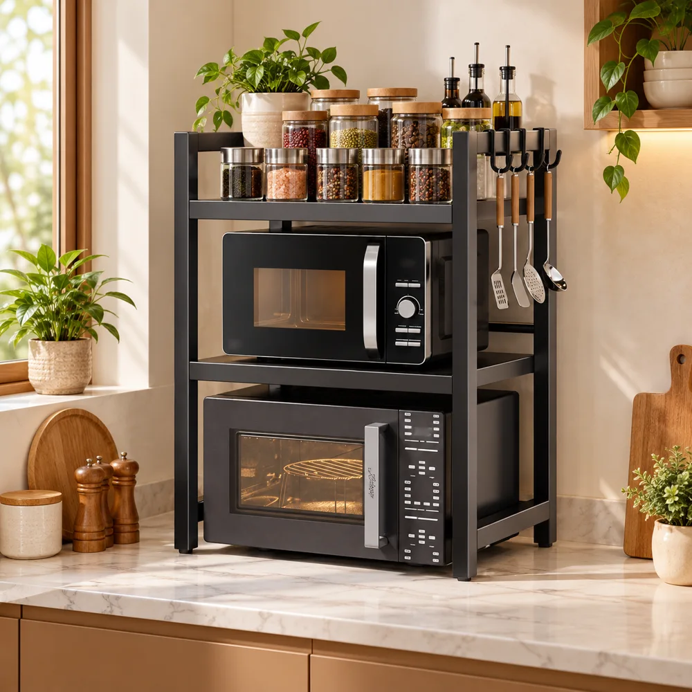 Extendable Appliance Shelf Double Shelf