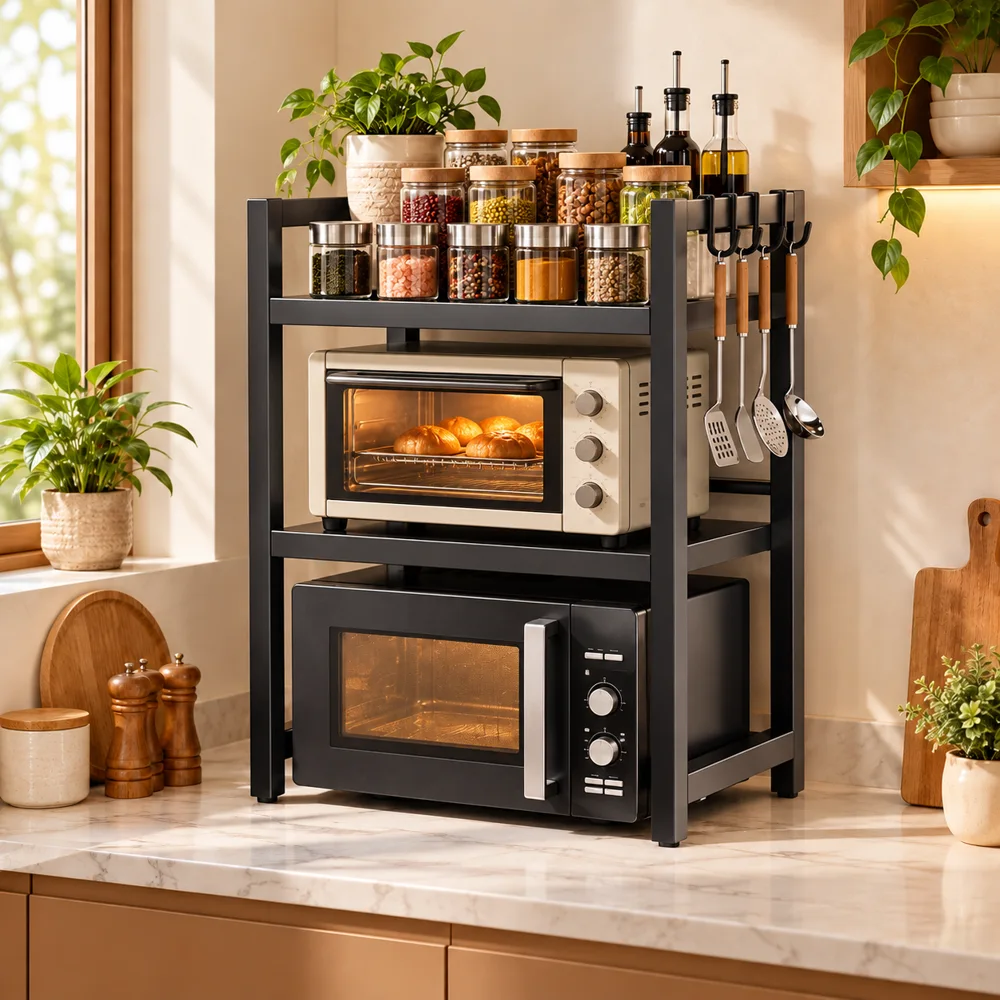 Extendable Appliance Shelf Double Shelf — Ready for your space