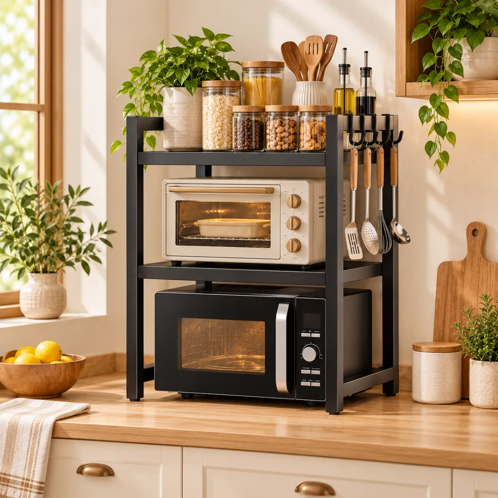 Extendable Appliance Shelf Double Shelf detail