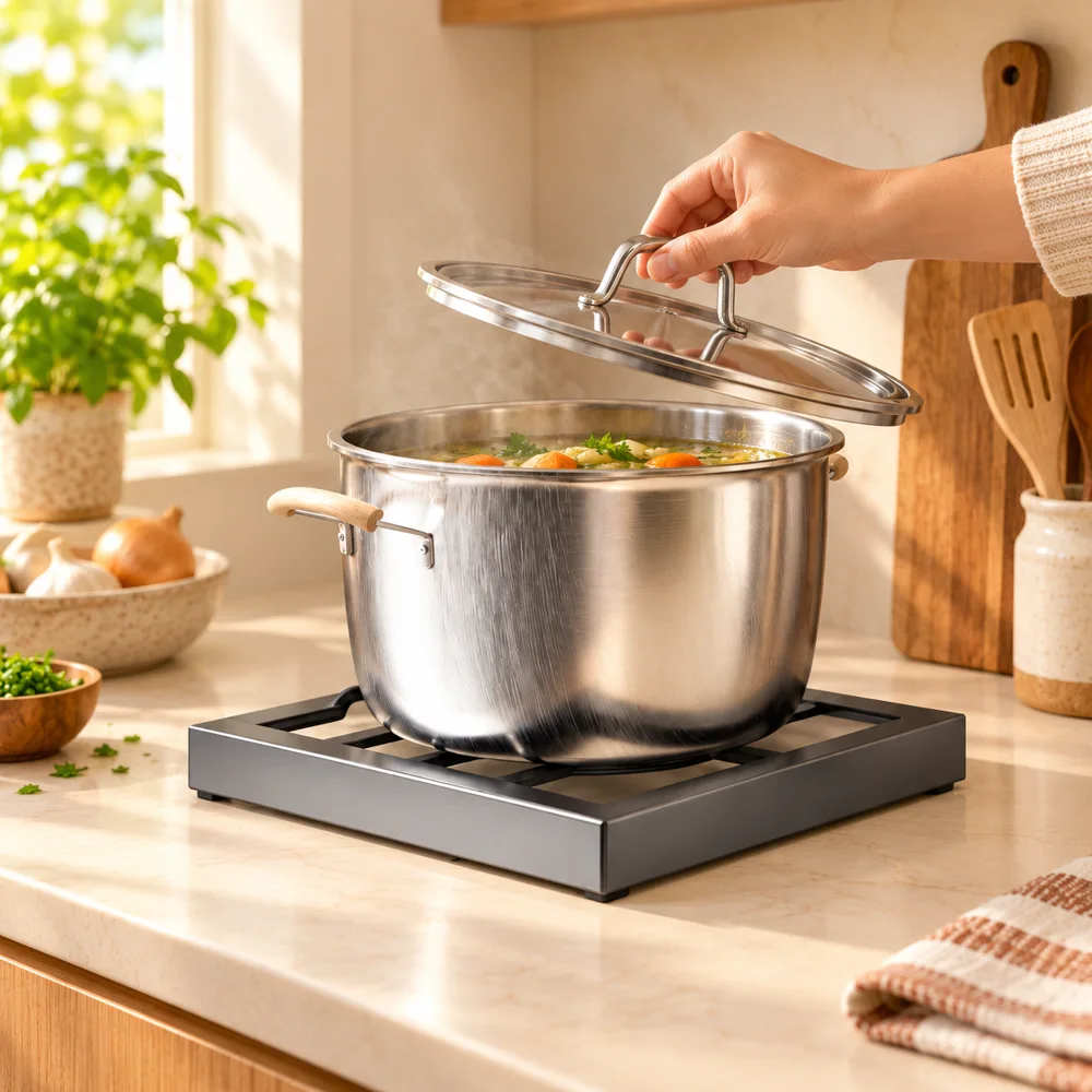 Single level Kitchen Pot Stand — Everyday setup